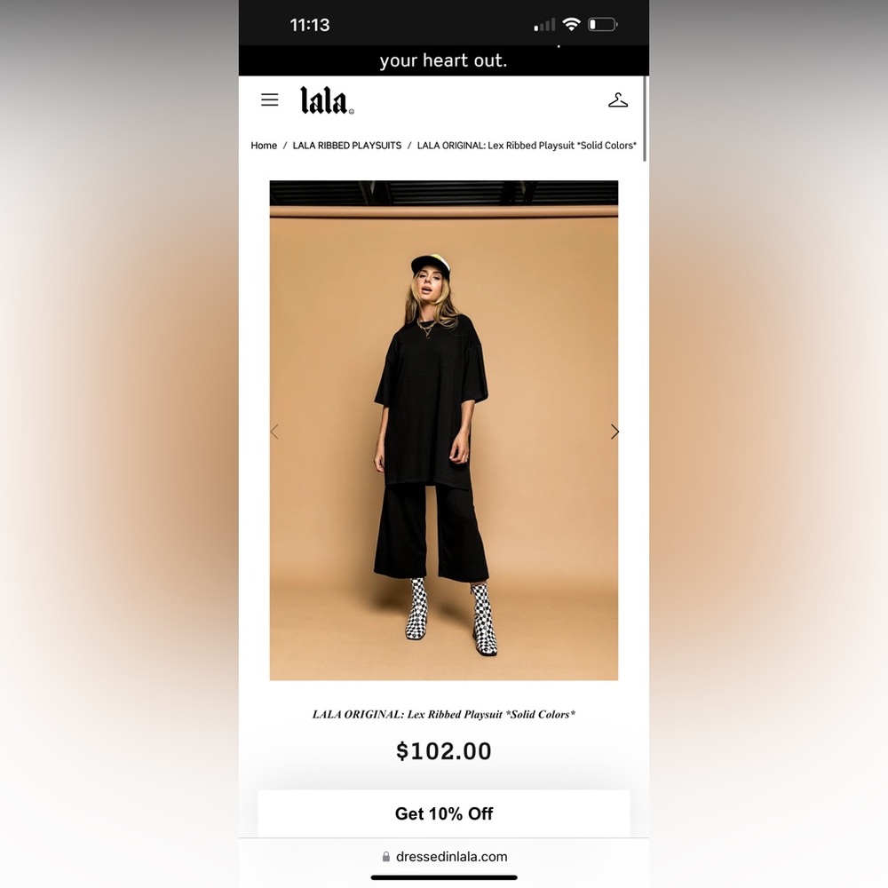 Dressed in LALA: Lex Ribbed Playsuit Size Small